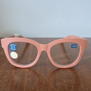 Anthropologie Peach Glasses Frame